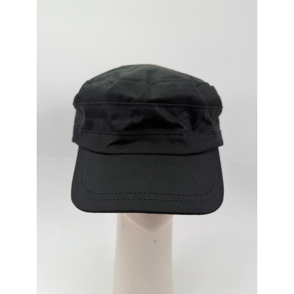 Mucros Weavers Fisherman Wax Cap Black Irish Waxed Cotton Military Hat Large NEW